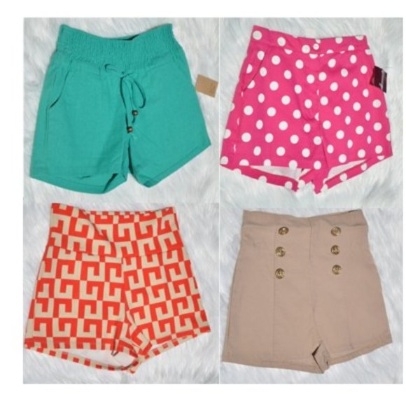 Women's High Waist Shorts Size Small Lot of 4 pcs. retro vintage - Picture 1 of 9